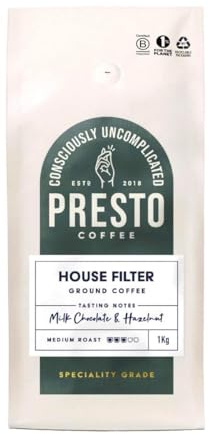 Presto Coffee House Filter Coffee Ground - 1kg