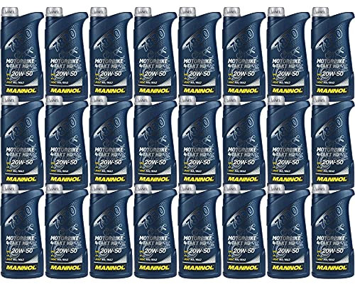 QR-Parts Set 85476370 MN7830-1 24x1 Liter Orignal MANNOL Motoröl Motorrädöl 7830 Motorbike 4-Takt HD API SL Oil
