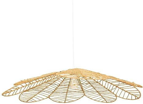 Atmosphera - Suspension Folk - Abat-jour en Papier D98cm - Ampoule Non Incluse E27 40W - Luminaire pour Salon, Bureau, Chambre, Cuisine