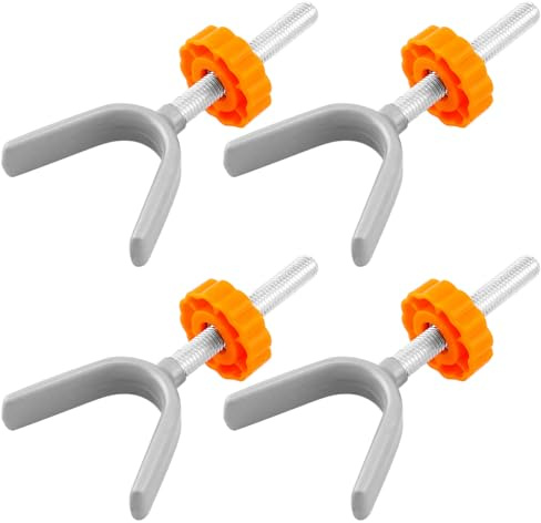 QWORK® 4 st Y-chuck tryckskruvar för skyddsgrindar, gängade spindelstänger 10 x 73 mm passar för m10 spindelhål