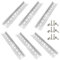 Gentpovth 6 Stücke Aluminium Schiene, Hutschiene Rostfrei Tragschiene,für Verteilerschrank Schaltschrank Einbau Metall Schienenmontage(35mm Breit, 200 mm Lang, 7,5 mm Hoch)