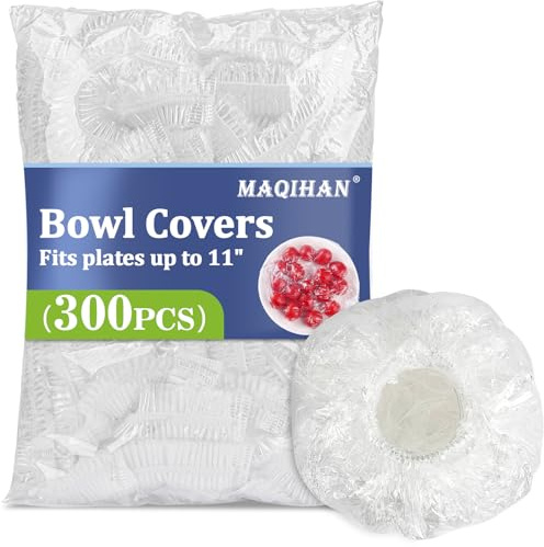 MAQIHAN 300 coperture per ciotole a prova di pane – involucro di plastica medio per alimenti lievitazione pane lievitazione pane lievitazione elastico riutilizzabile copertura per piatti all'aperto