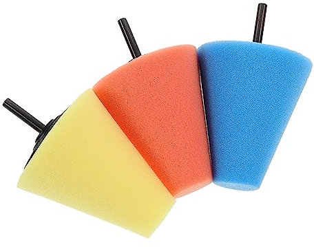 Cabilock 1 Set Tamponi Per Lucidatura Auto Coni Per Lucidatura Cerchioni Per Finitura E Polishing Superfici Dure Colori 3 Pezzi