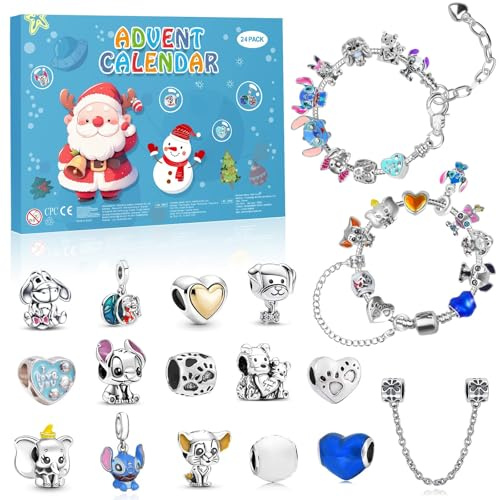 Calendario dell'Avvento 2025 per ragazze e donne, kit per la creazione di gioielli, collane e bracciali, regalo per conto alla rovescia di Natale per figlia, fidanzata, moglie, mamma (ST)