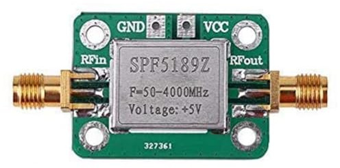 Nihcora Amplifier, Low Noise 50 to 4000MHz SPF5189Z Amplifier for Amplifying FM HF VHF UHF Radio Signal
