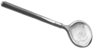 LALADEFIEE Herramienta Portátil de Cuchara para Crema de Ojos de 5 CM de Largo en Aleación de Zinc para Uso en Mascarillas Faciales