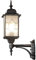 Konstsmide Milano 7247-759 Wandleuchte / B: 16cm T: 29cm H: 53cm / 1x75W / IP43 / lackiertes Aluminium / schwarz/silber