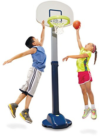 Little Tikes Adjust and Jam Pro Basketball Set, Blue