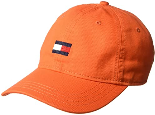 Tommy Hilfiger Men's Ardin Dad Baseball Cap, Orange, One Size