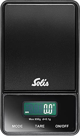 Solis Digital Pocket Scale 1030 Waage - Küchenwaage Digital - Feinwaage - Kompakte Küchenwaage / Espresso Waage - Max. 650 Gramm - Automatische Abschaltung Nach 60 Sekunden - Verschiedene Maßeinheiten
