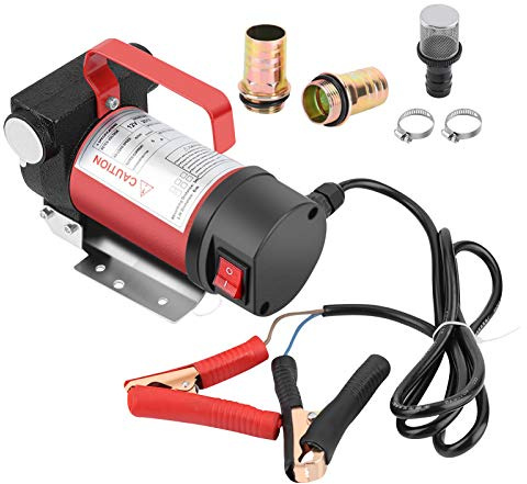 Pompa Gasolio 12V, 160W, 40L/min, Pompa di Trasferimento per Liquido Combustibile, per Veicoli Pesanti Camion