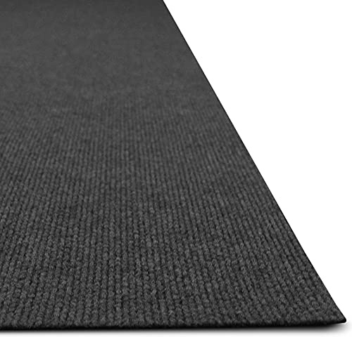 Moquette per eventi e fiere, tappeto in feltro a ago, moquette per fiere, matrimoni ed eventi, pavimentazione (200 x 200 cm, Antracite 55 LV)