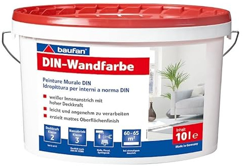 Baufan DIN-Wandfarbe 10 Liter