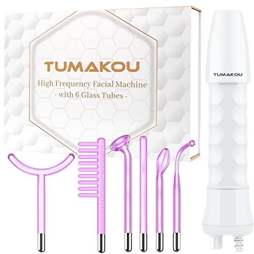 Alta frecuencia Estetica Facial - TUMAKOU 6 en 1 Dispositivo Portátil