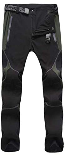 LOIJMK Trekkinghose Unisex Gerade Baumwolle Wanderhose Herren Damen Lang Schnelltrocknend Arbeitshosen Winddichte Wasserdicht Wanderhose Outdoorhose FüR MäNner Mit ReißVerschluss Und Taschen