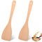 2 Stück Holzspatel zum Kochen, 31,2 cm Spachtel Pfannenwender Holz, Holzspatel zum Kochen, Unbeschichteter Pfannenschaber, KüChenutensil Mit Holzgriff füR Antihaftbeschichtetes Kochgeschirr