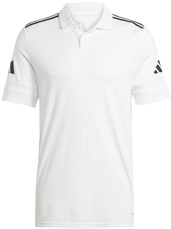 Adidas Men's SQUADRA25 Cotton Polo, White/Black, XL