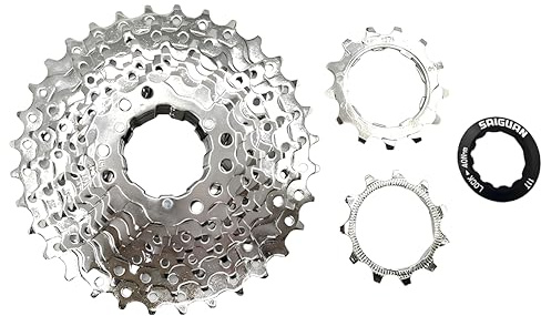 GUOFANG Moyeu à Cassette pour vélo, adapté aux Cassettes et pignons de VTT à 7/8/9/10 Vitesses (9S(11-32T))