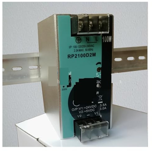 GTGFCSP Fuente de alimentación conmutada de Carril DIN RP2100D2M de 5 V, 3 A/24 V, 3,5 A, 100 W, Salida Dual