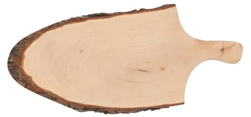 Bütic GmbH - Tagliere ovale in legno per formaggi, Legno, ca. 20 x 10 x 1 cm