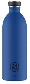 24BOTTLES Urban Bottle - Gourde Inox 1 Litre 100%Hermétique, Bouteille Acier Inoxydable, Gourde Sport sans BPA Design Italien, Bouteilles Water Bottle Ecologique [non Isotherme Ultralégère], Gold Blue