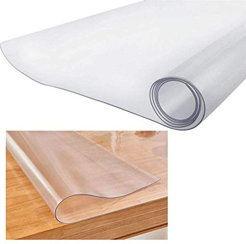 Vusddy Alfombrilla transparente para silla de oficina, protección de PVC, impermeable, 40x60 cm, suelo dura - antideslizante y amortiguadora