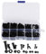 270 Stück/Karton M2 M2 5 M3 M4 M5 Kunststoff Nylon Schrauben Muttern Unterlegscheiben Sortiment Kit mit Schraubenaufbewahrungsbox wasserdichte Rostfreie (Schwarzer 270 teiliger