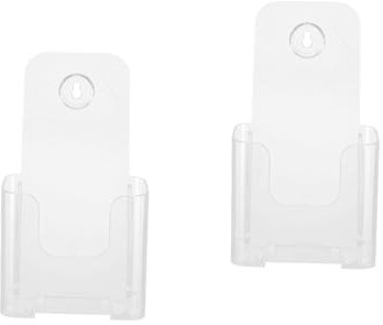 NUOBESTY 2st Prospektständer Aktenschrankrahmen Prospekthalter Broschüren-trifold-halter Flyerhalter Für Die Wand Broschürenhalter Durchsichtiger Papierhalter Acryl Wandbehang Klipp A6