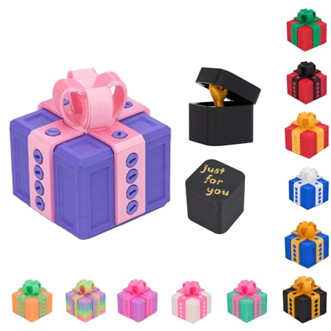 Scatola Regalo Fastidiosa Con Viti, Scatola Regalo Scherzosa, Dito In Una Scatola Fastidiosa, Divertenti Scherzi Per Natale E Halloween, Scherzo In Ufficio(Purple-pink)