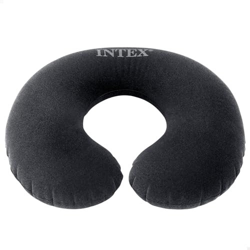 Intex 68675 – Aufblasbares Reisekissen, Vinyl, Grau, 36 x 30 x 10 cm