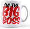 Finger prints - I'm The Big Boss - Printed Mug, Ceramic, 11fl.oz.