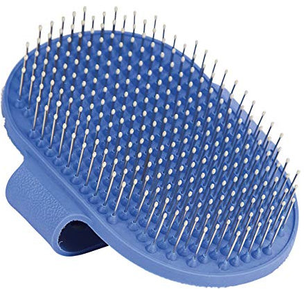 Kerbl etrille für Terrier 13 x 8 cm, blau