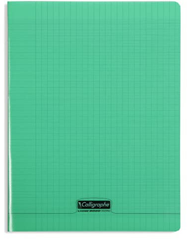 CALLIGRAPHE Cahier piqué POLYPRO 24x32 cm 96p séyès 90g Vert