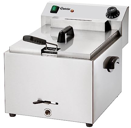 Bartscher Elektrofritteuse PROFI 9,7 Liter mit Fettablasshahn Gastronomiebedarf