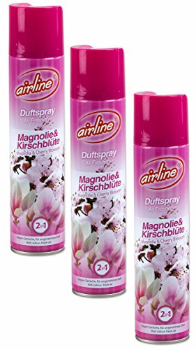 airline Raumspray Magnolie und Kirschblüte 3 x 300 ml
