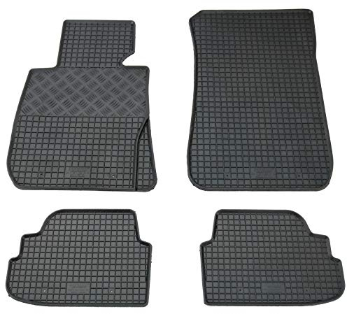 Gummi Fußmatten Set, 4teilig, Gummifußmatten Gummimatten Matten
