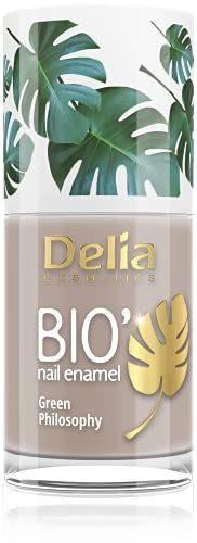 Delia Cosmetics - Smalto per unghie Bio Green - BANANA - Vegan Friendly - Perfetta opacità e lucentezza - Applicazione facile e veloce - Ingredienti naturali - Colore a lunga durata fino a 6 giorni -