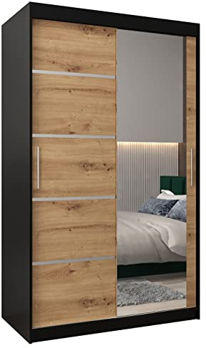 ABIKSMEBLE Armoire Porte coulissante Miroir Verona 2 - Dressing Chambre Adulte - Penderie Vetement Dressing - Garde Robe - Placard Chambre - Armoire 2 Portes - Closet