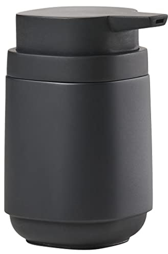 Zone Denmark Time Seifenspender fürs Badezimmer, Pumpspender fürs Bad, Durchm. 8 cm, Höhe 13 cm, 220 ml, Schwarz