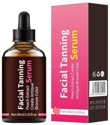 KARLOR Self-Tanning Drops Face Facial Self Tanning Drops Liquid Self-Tanning Concentrate Drops Peach Face Tanning Serum for Naturally Tanned Complexion Facial Tanning Intensity 30 ml