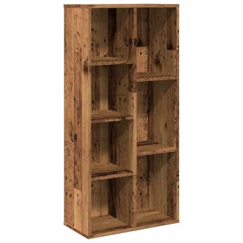 vidaXL Bibliothèque Vieux Bois 50x25x104 cm, bibliothèque, Meuble à Livres, Armoire de Rangement, étagère à Livres, étagère de Rangement