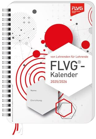 FLVG Lehrerkalender 2025/2026 A5 für Lehrerinnen und Lehrer kompakter Schulplaner, Lehrerplaner für den Unterricht, Schule und Job