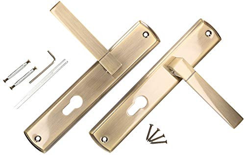 KOTARBAU® Poignée de porte 90 mm PZ plaque longue Patina universelle moderne