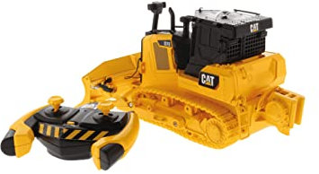 Carrera RC I CAT D7E Bulldozer (B/O) I 1:35 Ferngesteuerter Bagger I Perfekt für kleine Baumeister I Inkl bewegliche Teile I Hohe Detailtreue I Original Lizenz I Robuste Bauweise für langes Spielen