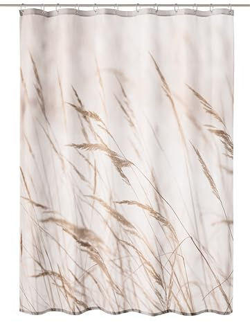 Kleine Wolke Duschvorhang Textil Sylt Natur 180 x 200 cm