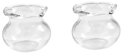 HOMOBABE 2piezas Pecera Miniatura para Casa De Muñecas Adorno Decorativo para Escenas Miniaturas Acuario Simulado para Juguetes y Manualidades