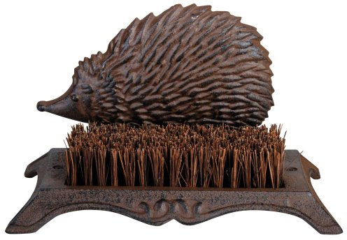 Esschert Design Schuhabstreifer in Form eines Igel im Landhausstil aus Gusseisen