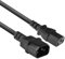 ACT Cable de alimentación de 0,9 m, prolongación de Cable de alimentación C13 a C14, Clavija IEC a Toma de 3 Clavijas - AK5165 Negro