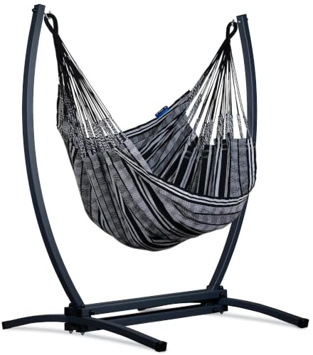 Potenza Pereira L/XL - Sillón colgante con estructura de gazela I Estructura de silla colgante máx. 160 kg (cebra, L)