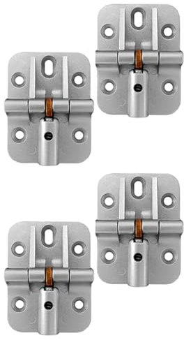 CosyCaya Bisagra Ajustable de 180 Grados, Bisagra de Bloqueo, Bisagra Plegable, Bisagra de Puerta Ajustable, Bisagra de Mesa de Hoja, 4 Piezas
